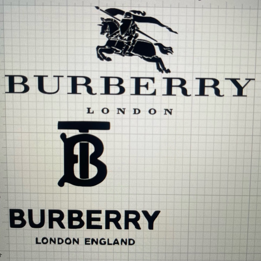 Burberry logo stencils
